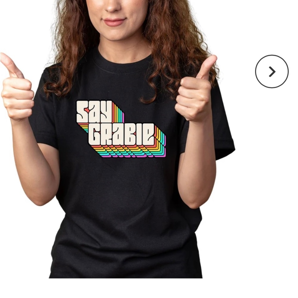 Say Grabie art artistic t shirt rainbow colorful new craft top limited edition